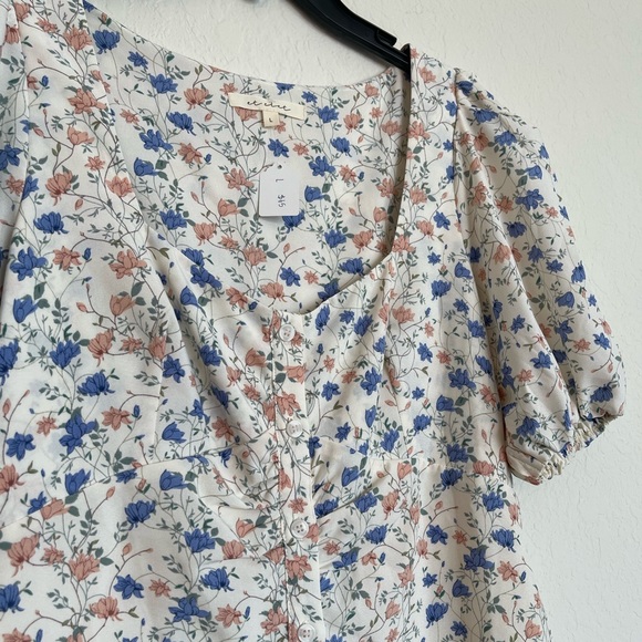 DONATED/NFS - Feminine Peasant/Cottagecore Style Floral Dress - Picture 3 of 3